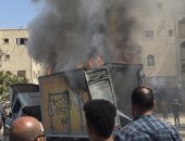 السيطرة على حريق سيارة فى المقطم