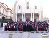 البابا تواضروس يكرم أوائل الكليات والشهادات العليا بالإسكندرية