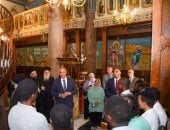 محافظ الإسكندرية وبابا الروم الأرثوذكس يزوران دير "القديس سابا" وكنيسة مار سابا
