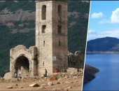 جفاف برشلونة يكشف كنيسة عمرها 1000 عام غمرها نظام فرانكو