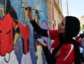 جرافيتى رسمة بسمة.. مبادرة شبابية لتشجيع منتخب الفراعنة فى بطولة كاس العالم 