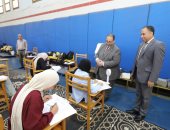 رئيس جامعة كفر الشيخ يتفقد أعمال امتحانات كلية علوم الرياضة 