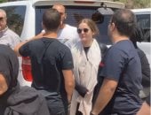 نور إيهاب تشيع جنازة جدها من مسجد الرحمن الرحيم بصلاح سالم