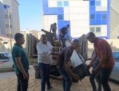 إيقاف أعمال بناء وتشطيب مخالفة خلال حملات موسعة بهضبة الأهرام.. صور