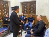 حازم إمام يقدم واجب العزاء فى الزميل الراحل أحمد عادل بالحامدية الشاذلية