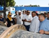 رئيس مياه الجيزة يتفقد الورشة العمومية ويؤكد جاهزية فرق الطوارئ والصيانة