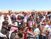 جهود الدولة تتواصل ببئر معين.. مشروعات تنموية على الحدود الدولية.. صور