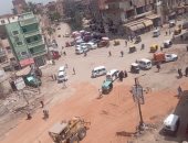 أعمال تطوير موسعة فى أهم شوارع بسيون بالغربية.. صور