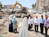 رئيس شركة مياه الدقهلية يتابع اقتراب تشغيل خط طرد العبور بالمنصورة 