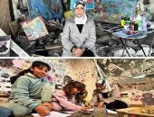 شهود المجزرة بالفرشاة.. الفنانة التشكيلية ميساء يوسف في حوار خاص لـ اليوم السابع: فقدت جزءا مهما من أرشيفي الفني  ومعرضي الشخصي الأول"أليس في فلسطين".. كنت أرسم بالفحم وبقايا الركام والاستسلام لم يكن خيارا