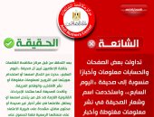 مركز مكافحة الشائعات بالإعلاميين ينفي أخبارًا مزيفة منسوبة لـ«اليوم السابع»