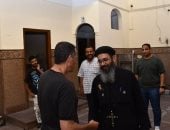 محافظ أسوان يزور كنيسة الشهيد مارجرجس العظيم بكوم أمبو