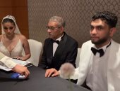 الفنان سيد رجب يحتفل بزفاف ابنه بحضور الأهل والأصدقاء.. صور 