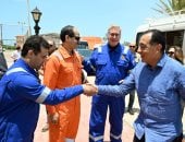 مدبولى يتفقد مواقع إنتاج الغاز بمنطقة غرب الدلتا التابعة لشركة رشيد للبترول