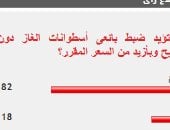 82% من القراء يؤيدون ضبط بائعى أسطوانات الغاز دون تصريح وبأزيد من السعر المقرر