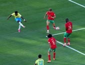 تعادل مثير بين البرازيل ضد المغرب 1 - 1 فى شوط أول ناري.. فيديو وصور 