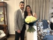 مازن هشام لاعب الاسكواش يحتفل بخطوبته بعد انتهاء الموسم.. صور