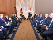 الرئيس السيسى والمستشار الألمانى يتوافقان على أهمية دعم الحل السلمى لأزمات المنطقة