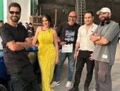 معتصم النهار وميرنا نور الدين فى كواليس أنا أنت أنت مش أنا بعد استئناف تصويره