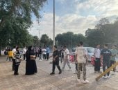 توافد طلاب الثانوية بالجيزة على اللجان لأداء أول امتحانات نهاية العام الدراسى
