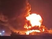 شاهد لحظة نشوب حريق هائل بمصنع كيماويات وصابون بالخانكة.. فيديو