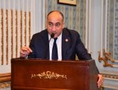 النائب عمرو رشاد خلال اجتماع صحة الشيوخ يطالب بإنشاء مستشفى حكومى بأرض اللواء والصفطاوى والمحور