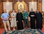 دير الشهيد مار مينا بجبل أبنوب يستقبل رئيس أكاديمية التربية البدنية والرياضة ببولندا