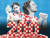 لوكا مودريتش ينتظر الظهور رقم 200 مع كرواتيا