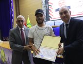 تكريم مصابين من العمليات الإرهابية خلال احتفالية الذكرى 13 لثورة 30 يونيو بشمال سيناء