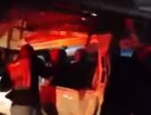 مصرع 3 أشخاص وإصابة 16 آخرين وتهشم 23 سيارة بحادث تصادم دائرى السلام.. صور