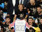 كرواتيا تحتفل بمودريتش بعد وصوله إلى المباراة الدولية رقم 200.. صور