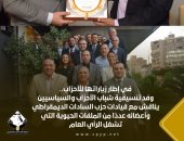 وفد تنسيقية شباب الأحزاب والسياسيين يناقش مع قيادات حزب السادات الديمقراطى