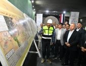 مترو الهرم قبل التشغيل.. وزير النقل يشاهد خروج ماكينة الحفر من محطة المساحة 