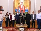 البابا تواضروس يستقبل الرئيس التنفيذى للمتحف المصرى الكبير لبحث أنشطة المتحف