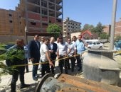 نائب محافظ الجيزة يتفقد أعمال رفع كفاءة محطة الصرف ببشتيل