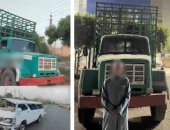 ضبط سائق نقل برخص منتهية اصطدام بميكروباص ببني سويف 