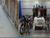 الداخلية تضبط لصوص سرقوا دراجة نارية بحوزتهم سلاح.. فيديو