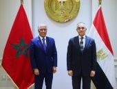 وزير العدل يستقبل سفير المملكة المغربية لبحث تطوير التعاون القضائي المشترك