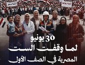 30 يونيو.. لما وقفت الست المصرية فى الصف الأول «فيديو AI»