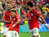 احتفالات السنبلاوين بابنهم أمام عاشور بدوره في صعود منتخب مصر إلى دور الـ 16