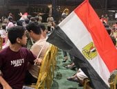 فرحة أطفال غزة والجالية الفلسطينية في العريش بهدف مصر أمام أستراليا.. فيديو