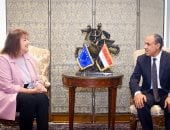 وزير الخارجية يجري مشاورات سياسية مع المفوضة الأوروبية لشؤون المتوسط