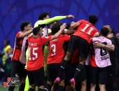 من أرض الملعب.. كاميرا تليفزيون اليوم السابع ترصد احتفال لاعبى منتخب مصر 