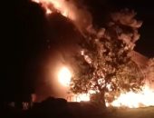 حريق في "كسارة بلاستيك" بقطور وجهود للسيطرة على النيران