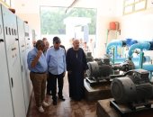 محافظ المنيا يفتتح التشغيل الفعلي لمحطة مياه جزيرة شارونة بمغاغة