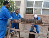 مياه القناة تنتهى من التطهير الشامل لمحطة صرف صحى عرب المعمل بالسويس