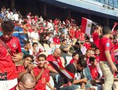 مدرجات استاد القاهرة تتزين بالجماهير احتفالات بمنتخب مصر 