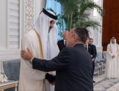 نبيل فهمي يقدم واجب العزاء لأمير قطر في وفاة الشيخ حمد بن خليفة آل ثاني