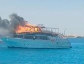 حريق بلنش سياحى قرب جزيرة الجفتون وإجلاء جميع الركاب دون إصابات.. فيديو وصور