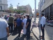 حملة مكبرة فى ميدان المنشية والجندى المجهول لرفع الإشغالات بالإسكندرية